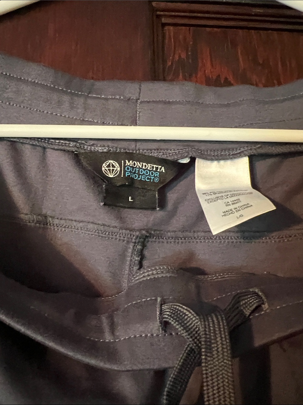 Mondetta Women's Gray Outdoor Drawstring Pants